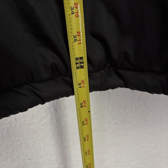 Adidas Men’s Sz XL Black White Essentials 3-Stripe Insulated Nylon Hooded Jacket - Picture 10 of 12